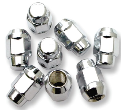 thumbnail image 2 of 24-Pack 1/2-20 40mm Long Black Acorn Wheel Nuts - TUFF PLUS - For Falcons, Some Jeep 2 of 6